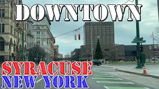 Syracuse  New York  4K Downtown Drive [upl. by Gav561]