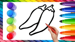 How To Draw cute papper Drawing easy Painting amp Coloring For Kids and Toddlers Child Art🔥🌈🎨 [upl. by Hortensa829]