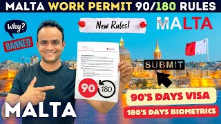 Maltas 90180 Work Permit Rules EXPLAINED for VisaBiometric  Malta Work Permit Update 2024 [upl. by Searle]