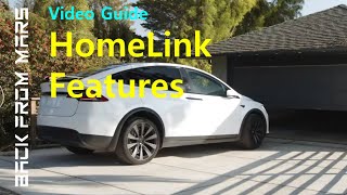 Video Guide  Tesla HomeLink Features [upl. by Gnilrad]