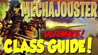 AQW  MechaJouster Class Guide Enhancements Class Skills Combos Soloing Farming PvP [upl. by Harl]