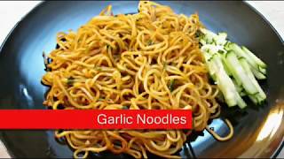 Garlic Noodles  Chinese Pan Fried Soft Noodle recipe  PoorMansGourmet [upl. by Annaiv]