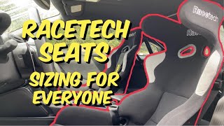 Racetech Racing Seats How to pick the right size for you [upl. by Siffre289]