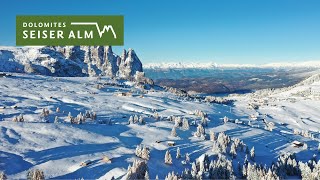 Dolomites Region Seiser Alm Winter ❄️🏔️❤️ [upl. by Hallee]