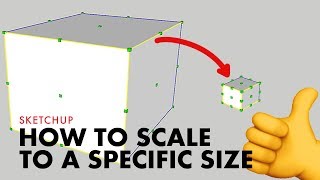 How to Scale to a Specific Size in Sketchup [upl. by Elmore]