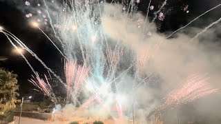 4K  Villafranca Sicula 4 Agosto 2024  Maria SS del Mirto  La Rosa International Fireworks [upl. by Particia]