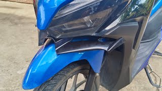 how to install WINGLET for HONDA Click 125150 using CABLE TIE [upl. by Mailand]