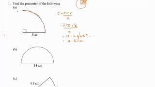 Perimeters of sectors [upl. by Ahsla]