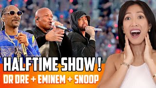 Dr Dre  Snoop Dogg  Eminem Super Bowl Halftime Show W Mary J Blige Kendrick 50 Cents Reaction [upl. by Marianne]