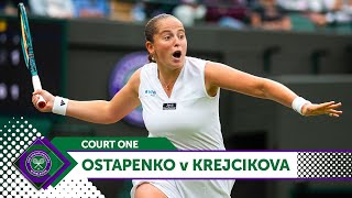 Jelena Ostapenko vs Barbora Krejcikova Highlights Wimbledon 2024 🔴 Grand Slam Champion [upl. by Milicent]