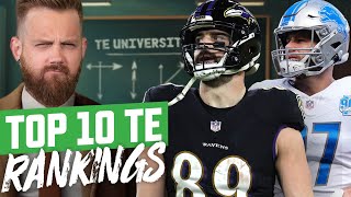 Top 10 TE Rankings  Hit Rates Danger Zone  Fantasy Football 2024  Ep 1611 [upl. by Aurelie]