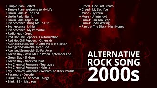 ALTERNATIVE ROCK SONG 2000s  LAGU ROCK BARAT TERBAIK TAHUN 2000an [upl. by Borries]