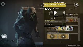 Xur Location  Inventory This Week Polaris Lance  Jotunn Catalyst  Destiny 2 [upl. by Xer473]