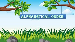 Alphabetical order based on first letter  English Grammar Class 1 [upl. by Ahsiemat]