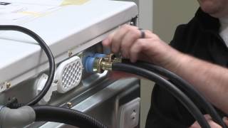 Connecting the Drain Hose and Inlet Hoses to your Washer [upl. by Rosenblatt]