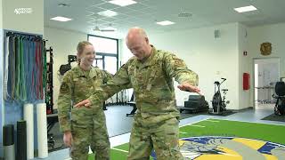 COBRA Clinic Physical Therapy with Major Megan Dial  Aviano AB ITALY [upl. by Amre172]