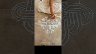 padi kolam muggulu Celtic knot kolam easy kolamshorts [upl. by Sonaj]