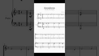 Greensleeves Violin Cello and Piano  Sheet Music [upl. by Alled852]