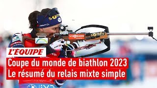 Coupe du monde de Biathlon 2023  Première course de la saison et podium pour la France à Östersund [upl. by Aydne]