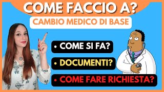 Come cambiare il MEDICO DI BASE👨‍⚕️👩‍⚕️🩺 [upl. by Ahsahs]