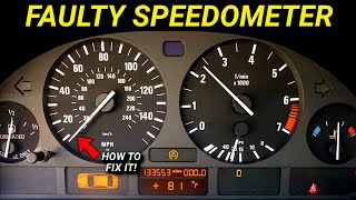 Car Speedometer Stopped Working Works Intermittently Or Erratic  SOLVED [upl. by Debo]