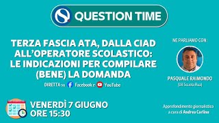 Terza fascia ATA dalla CIAD all’operatore scolastico le indicazioni per compilare la domanda [upl. by Kciderf800]