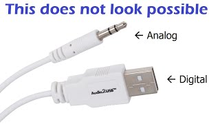 A cable that converts analog audio to digital  ClearClick Audio2USB [upl. by Grimonia]