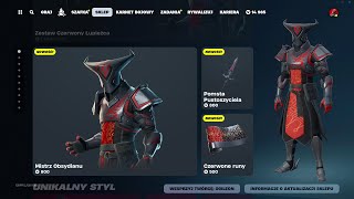 SKLEP FORTNITE 30072024 NOWY SKIN MISTRZ OBSYDIANU ŁUNA FUTURAMA PODWÓJNY TAN [upl. by Nylqcaj]