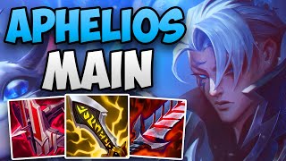 CHALLENGER APHELIOS MAIN SOLO CARRY GAMEPLAY  CHALLENGER APHELIOS ADC GAMEPLAY  Patch 1321 S13 [upl. by Rodenhouse]