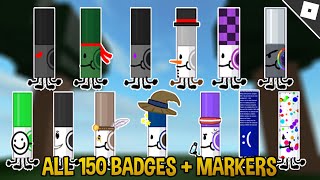 How to get ALL 150 MARKERS And BADGES in FIND THE MARKERS [upl. by Mozes942]