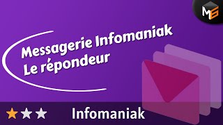 Mail Infomaniak  Créer un répondeur pendant ses congés [upl. by Younger594]