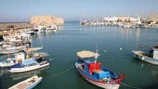 Grèce port et ville dHeraklion capitale de la Créte [upl. by Emmett]