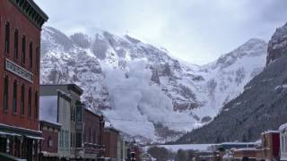 Avalanche Triggered from Colorados Ajax Peak [upl. by Cooperstein]