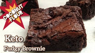 The BEST Fudgy KETO BROWNIE Recipe  Gluten Free Sugar Free [upl. by Daniels]