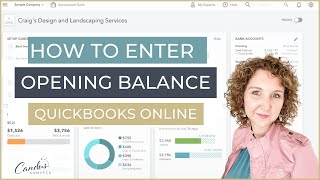 How to enter Opening Balance in QuickBooks Online [upl. by Schweiker]