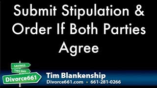 California Divorce Stipulation And Order If Parties Agree [upl. by Anirtac]