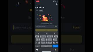 Binance red packet claim code binanceredpacketcode binance claim prize dollar fast [upl. by Cristine]