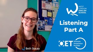 Listening Part A with Beth  West London English School  Facebook live  Occupational English Test [upl. by Nibbs55]