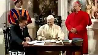 Incontro Papa Ratzinger e Commercialista  Imitazione di Maurizio Crozza [upl. by Oirobil175]