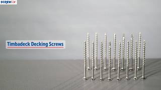 Timberdeck Double Countersunk Stainless Steel Decking Screws  Screwfix [upl. by Ahsercul]