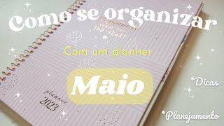 Planejamento mensal Maio 2023  Como fiz a decoração do meu planner mês de Maio [upl. by Aniwde]