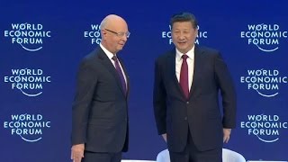 China defiende globalización y libre comercio en Davos [upl. by Aihsram]