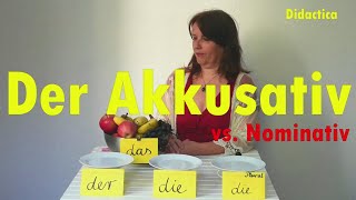 Akkusativ versus Nominativ Deutsch A1 [upl. by Ahsircal]