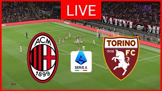 🔴LIVE  MILAN vs TORINO I SERIE A 2024 I PARTITA COMPLETA IN DIRETTA EFOOTBALL PES 21 [upl. by Eunice]