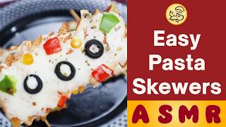 Cheesy Pizza Pasta Skewers  Delicious Snack Recipe  Easy amp Tasty Skewers  Baba Food ASMR [upl. by Baecher]