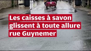 VIDÉO Poitiers  les caisses à savon dévalent la pente rue Guynemer [upl. by Oznarol781]