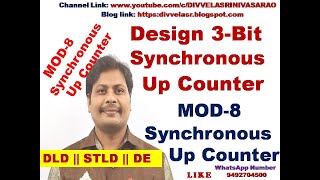 3 Bit Synchronous Up Counter  MOD 8 Synchronous Up Counter  Synchronous Counter  Counters [upl. by Petrie714]