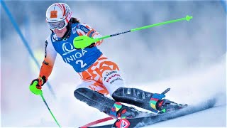 Petra VLHOVA  Slalom 2 Run 1  Spindleruv Mlyn CZE  2023 [upl. by Lledrev]