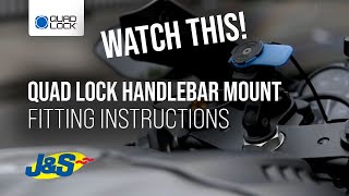 Quad Lock Motorcycle Handlebar Mount A Complete Guide [upl. by Rahman108]