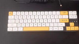 LTC NB 681 Nimbleback  Honey and Milk themed keycaps [upl. by Disario]